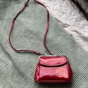 Elegant Red Patent Leather Bag